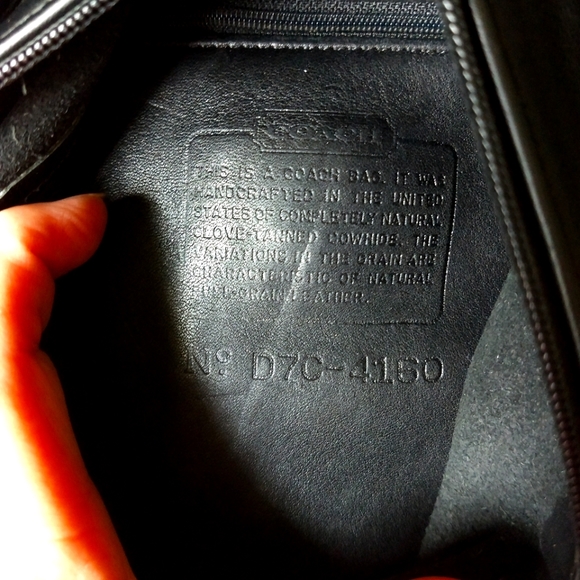 Vintage Legacy Black Coach Leather One Shoulder Backpack Made in USA D7C-4150 - Picture 3 of 9